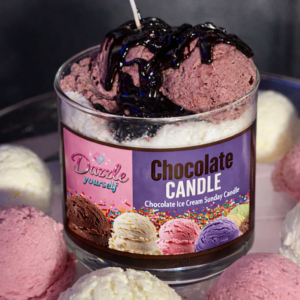 Chocolate Ice Cream Candle